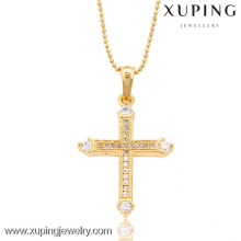 32475-Xuping Jesus pendant necklace jewelry fashion with cross